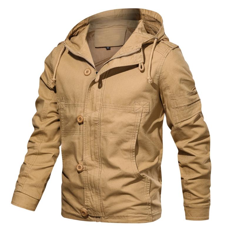 Men' Jacket Autumn Winter Outwear Hoodie Tactical Breathable Cargo Jackets Long Sleeve Coat Male Clothes Fashion, Army green
Men' Jacket Autumn Winter Outwear Hoodie Tactical Breathable Cargo Jackets Long Sleeve Coat Male Clothes Fashion, Army green