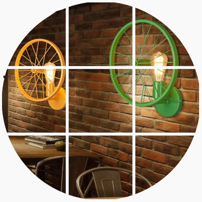 American retro loft creative personality kitchen bedroom living room dining room bar industry wheel wall lamp
American retro loft creative personality kitchen bedroom living room dining room bar industry wheel wall lamp