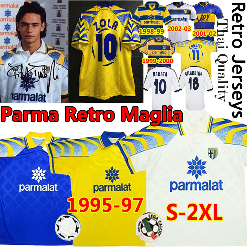 Retro Parma Maglia Classic Vintage soccer jerseys 1995 96 97 1998 99 2000 02 03 CRESPO ZOLA CANNAVARO THURAM NAKATA Men Kits football shirts, 2020-21 home
Retro Parma Maglia Classic Vintage soccer jerseys 1995 96 97 1998 99 2000 02 03 CRESPO ZOLA CANNAVARO THURAM NAKATA Men Kits football shirts, 2020-21 home
