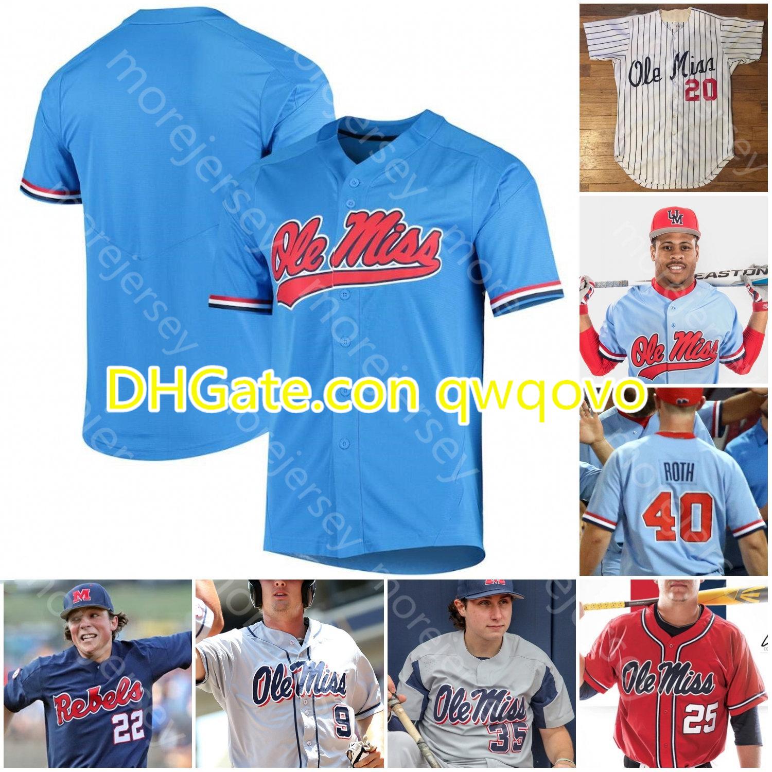 Custom Ole Miss Jersey NCAA Baseball College Tyler Keenan Servideo Anthony Elko Chatagnier Lynn Rolison Zack Cozart Dunhurst Baker Cioffi, Blue;black
Custom Ole Miss Jersey NCAA Baseball College Tyler Keenan Servideo Anthony Elko Chatagnier Lynn Rolison Zack Cozart Dunhurst Baker Cioffi, Blue;black