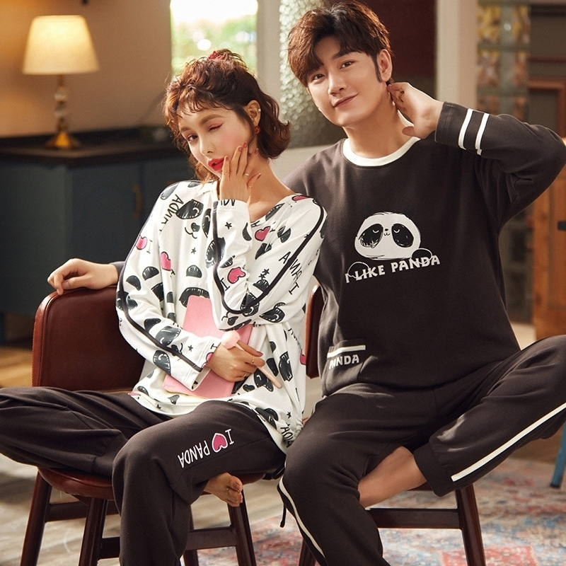 NIGHTWA Autumn Pajamas Couples Cotton Sleepwear Soft Pyjama Sets Cartoon Pattern Women Pajama Set Long Sleeve Men Lounge Pijamas 201113, X8812
NIGHTWA Autumn Pajamas Couples Cotton Sleepwear Soft Pyjama Sets Cartoon Pattern Women Pajama Set Long Sleeve Men Lounge Pijamas 201113, X8812