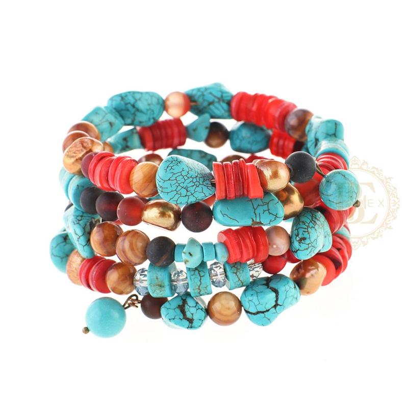 One Fashion Jewelry Fresh Water Pearl Semi-Precious Stone and Shell with Memory Wire Bracelet - 53mm (BE32
One Fashion Jewelry Fresh Water Pearl Semi-Precious Stone and Shell with Memory Wire Bracelet - 53mm (BE32
