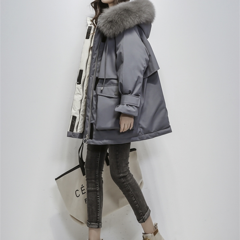 Cotton-padded Jacket Women's Mid-Length New Popular Fashion Winter Jacket Parka 201217