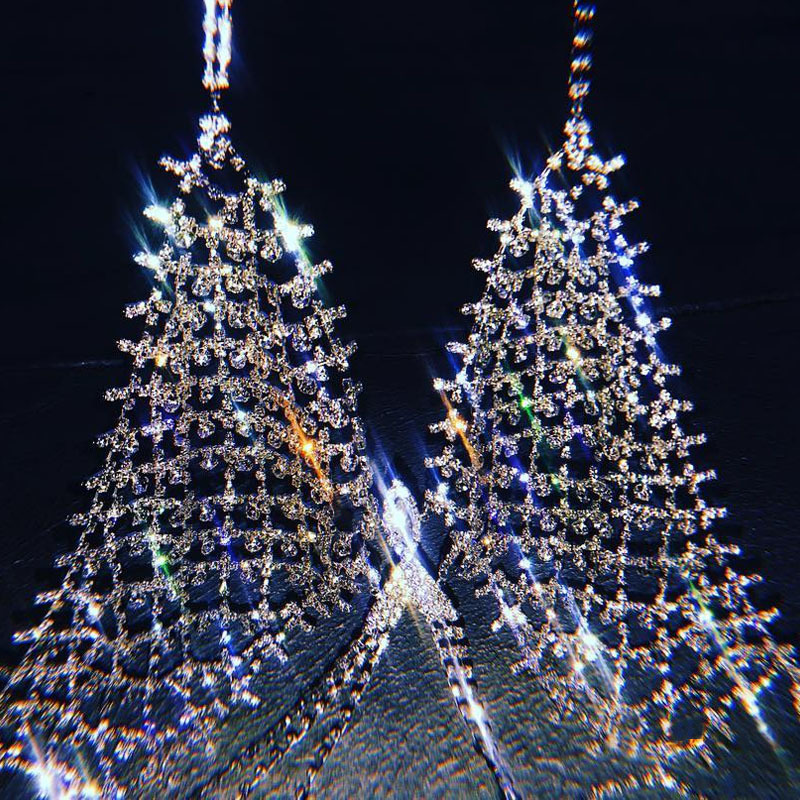 Stonefans Sexy Hollow Rhinestone Bra Top Dance Jewelry for Women Tassel Body Chain Chest Crystal Bralette Underwear Necklace T200508