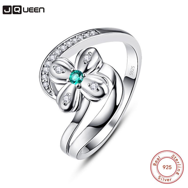 JQUEEN Fashion Silver Color Ring Flower With Green Cubic Zircon Finger Ring For Women Party Wedding Accessories
JQUEEN Fashion Silver Color Ring Flower With Green Cubic Zircon Finger Ring For Women Party Wedding Accessories