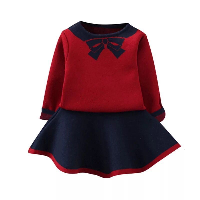2021 New Girls Clothing Sets Knitted Long Sleeve Pullover Girl Sweater+skirts 2pcs for Kids Suits 2-6t Ez9k, Red
2021 New Girls Clothing Sets Knitted Long Sleeve Pullover Girl Sweater+skirts 2pcs for Kids Suits 2-6t Ez9k, Red
