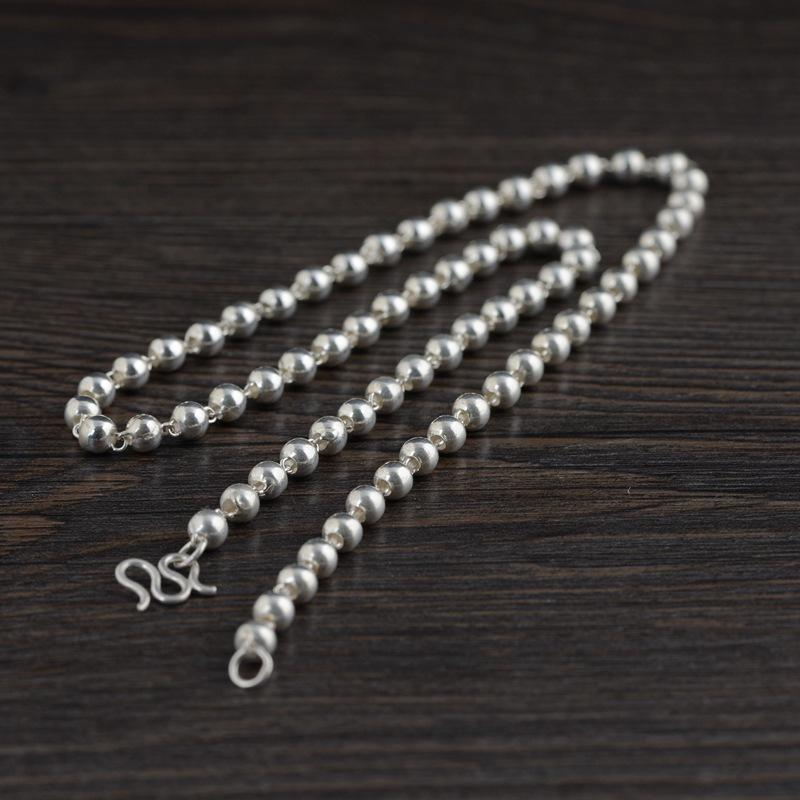 Plain Silver Chain S925 Silver Hollow Beads Wholesale Female Models W Buckle Necklace
Plain Silver Chain S925 Silver Hollow Beads Wholesale Female Models W Buckle Necklace