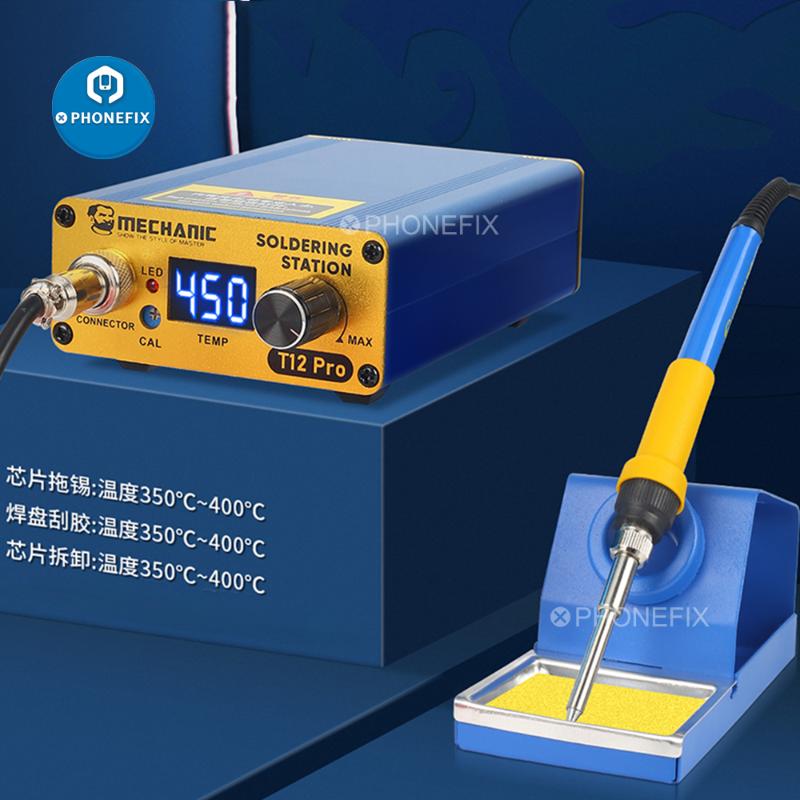 Mechanic T12 Pro Intelligent Anti-static Digital Soldering Station with T12 Iron Tips Electric Soldering Iron Heating Station
Mechanic T12 Pro Intelligent Anti-static Digital Soldering Station with T12 Iron Tips Electric Soldering Iron Heating Station