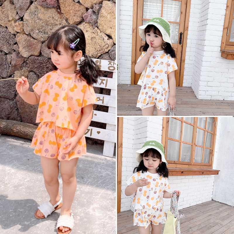 Girls Clothing Sets Suit Summer Full Printed Cherry Korean Shorts + Tops Children Cute Casual Suit Kids Clothes 0-7Y1
Girls Clothing Sets Suit Summer Full Printed Cherry Korean Shorts + Tops Children Cute Casual Suit Kids Clothes 0-7Y1