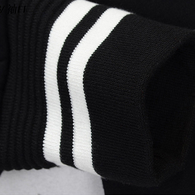 New Arrival Bomber Jacket Men Rib Sleeve Cotton Casual Baseball Uniform Collar Coat Star Autumn And Winter Spliced Short 201116