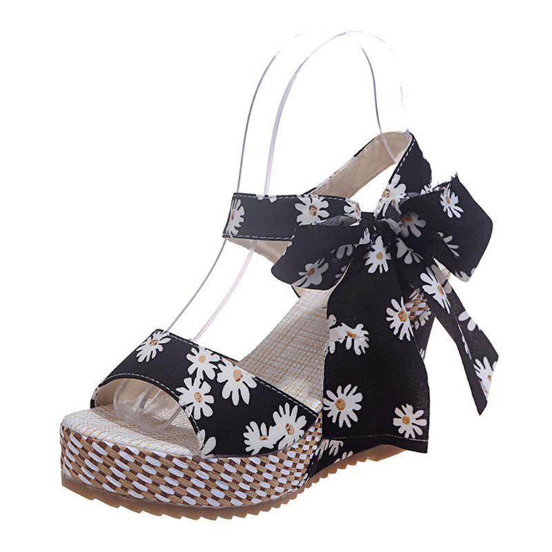2021 10cm heels Fashion Women's Bohemian Waterproof Taiyu Mouth Thick Bottom Flower Lace Wedge Sandal sandalias de las mujeres, White
2021 10cm heels Fashion Women's Bohemian Waterproof Taiyu Mouth Thick Bottom Flower Lace Wedge Sandal sandalias de las mujeres, White