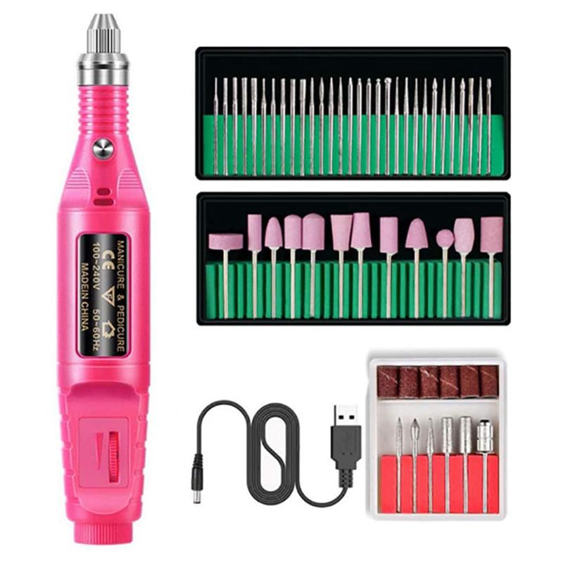 Electric Nail File Professional Nail Care Electric Polishing Machine Manicure Treatments Kit Art File Drill Set
Electric Nail File Professional Nail Care Electric Polishing Machine Manicure Treatments Kit Art File Drill Set