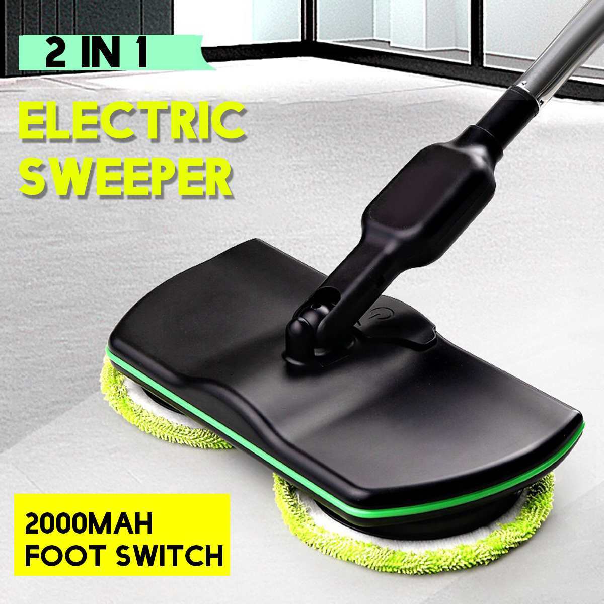 Rechargeable 360 degree Rotation Cordless Floor Cleaner Scrubber Polisher Electric Rotary Mop Microfiber Cleaning Mop for Home C0127
Rechargeable 360 degree Rotation Cordless Floor Cleaner Scrubber Polisher Electric Rotary Mop Microfiber Cleaning Mop for Home C0127