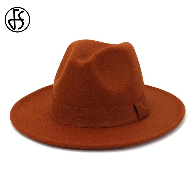 FS Unisex Wool Felt Jazz Fedora Hats For Women With Ribbon Buckle Men Wide Brim Panama Cap Gentleman Cowboy Hat Chapeau Femme, White
FS Unisex Wool Felt Jazz Fedora Hats For Women With Ribbon Buckle Men Wide Brim Panama Cap Gentleman Cowboy Hat Chapeau Femme, White