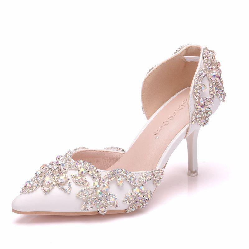 Spring autumn Women Pumps Extrem Sexy Hollow Rhinestone Pointed Toe Thin Heels 8CM High Heels Women Shoes, See chart
Spring autumn Women Pumps Extrem Sexy Hollow Rhinestone Pointed Toe Thin Heels 8CM High Heels Women Shoes, See chart