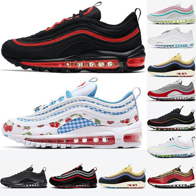 97 Running Shoes Black Bullet Bred USA Neon Triple White Mens Trainers Women Sports Sneakers Sean Wotherspoon Jesus Maxs Worldwide Jogging Walking
97 Running Shoes Black Bullet Bred USA Neon Triple White Mens Trainers Women Sports Sneakers Sean Wotherspoon Jesus Maxs Worldwide Jogging Walking
