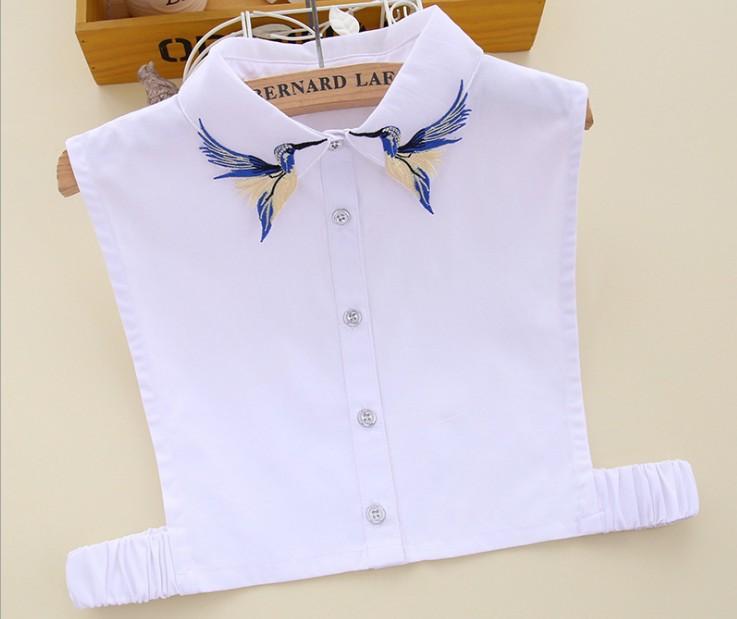 Women's Blouses & Shirts Embroidered Detachable Collar Female Shirt Fake Glass Drill Hollow Black Ribbon Bowknot Necklace Vest, White
Women's Blouses & Shirts Embroidered Detachable Collar Female Shirt Fake Glass Drill Hollow Black Ribbon Bowknot Necklace Vest, White