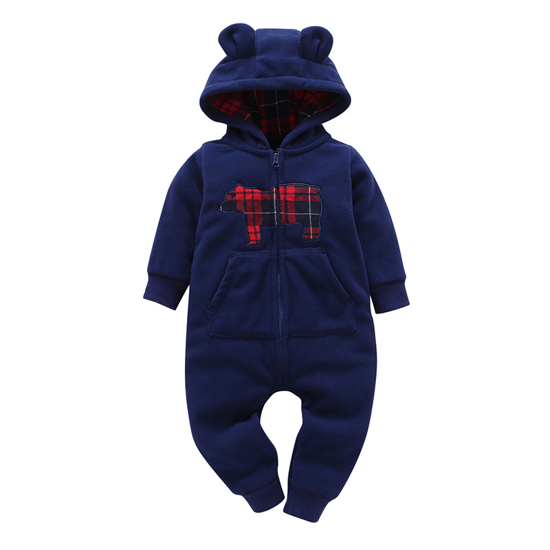 2019 New Baby costume rompers Clothes cold Winter Boy Girl Garment Warm Comfortable Pure Cotton coat jacket kids Y1221