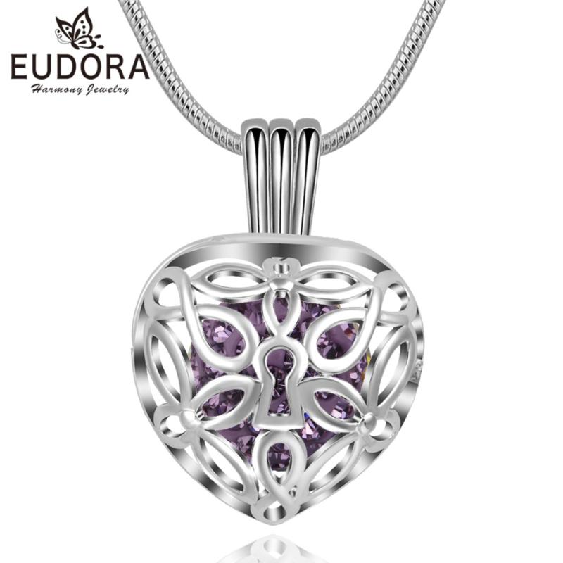 Eudora Hot Sell Heart Cage Pendant Necklace with High Quality Crystal Necklace for Women Girls Fashion Jewelry Anniversary Gift
Eudora Hot Sell Heart Cage Pendant Necklace with High Quality Crystal Necklace for Women Girls Fashion Jewelry Anniversary Gift