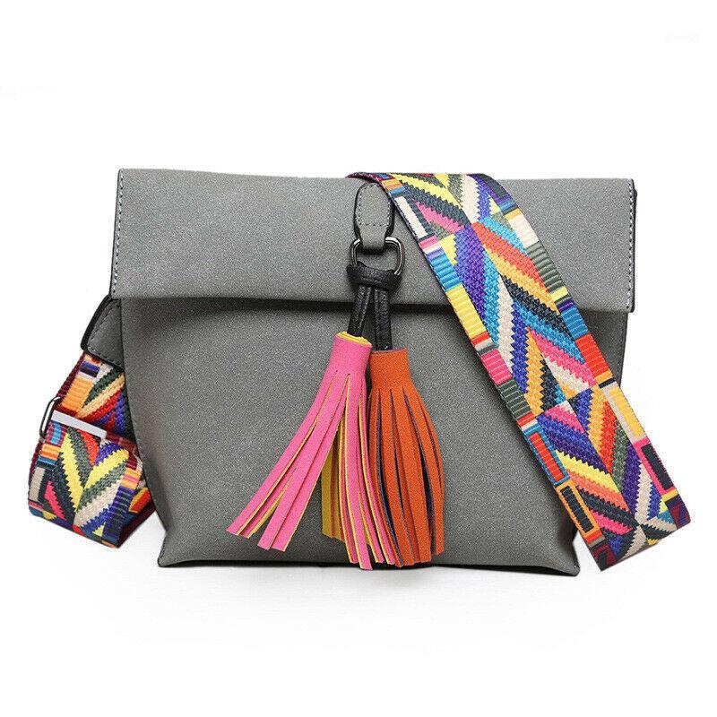 2019 New Women Leather Handbag Female Vintage Tassel Shoulder Cross Body Bag Wide Colored Strap Messenger Satchel Purse1, Black
2019 New Women Leather Handbag Female Vintage Tassel Shoulder Cross Body Bag Wide Colored Strap Messenger Satchel Purse1, Black