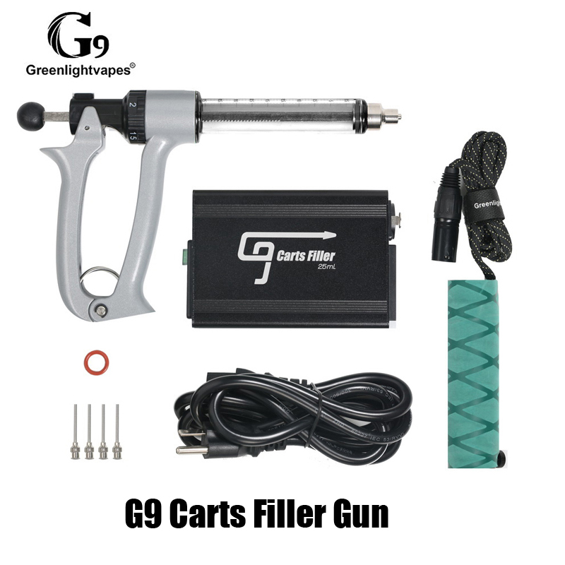 Authentic Greenlightvapes G9 Filling Gun Machine Thick Oil Semi Automatic Vape Filler Device for 510 Thread Pen Carts Cartridge Genuine от DHgate WW