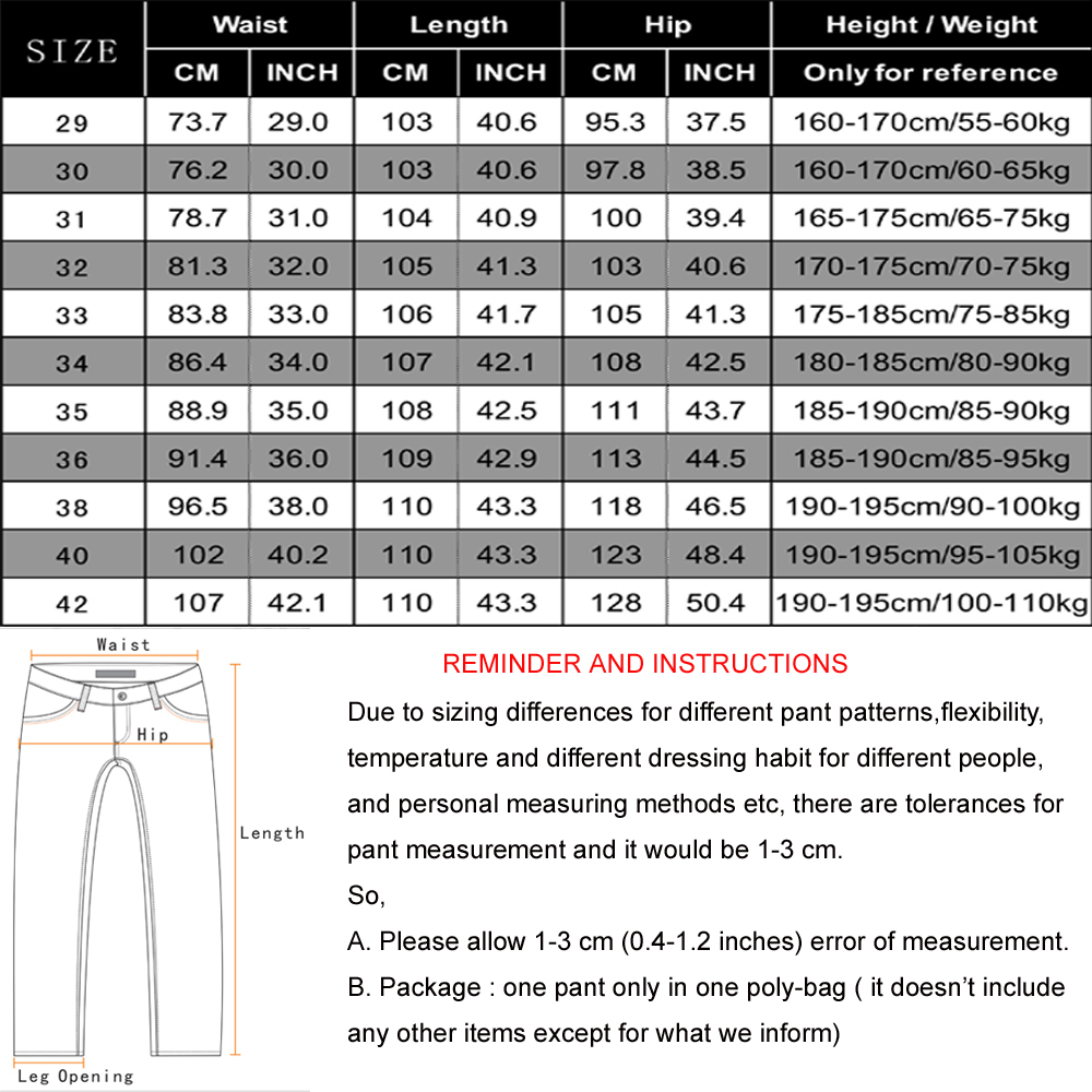 NIGRITY Mens Jeans Business Casual Straight Cut Black & Blue Jeans Stretch Denim Pants Trousers Classic Plus Big Size 28-42 201223