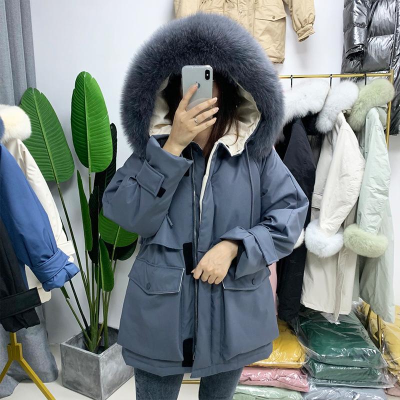 Ailegogo Big Natural Fur Collar Winter Jacket Hooded Women 90% White Duck Down Parkas Thickness Warm Sash Tie Up Snow Coat, Blue
Ailegogo Big Natural Fur Collar Winter Jacket Hooded Women 90% White Duck Down Parkas Thickness Warm Sash Tie Up Snow Coat, Blue
