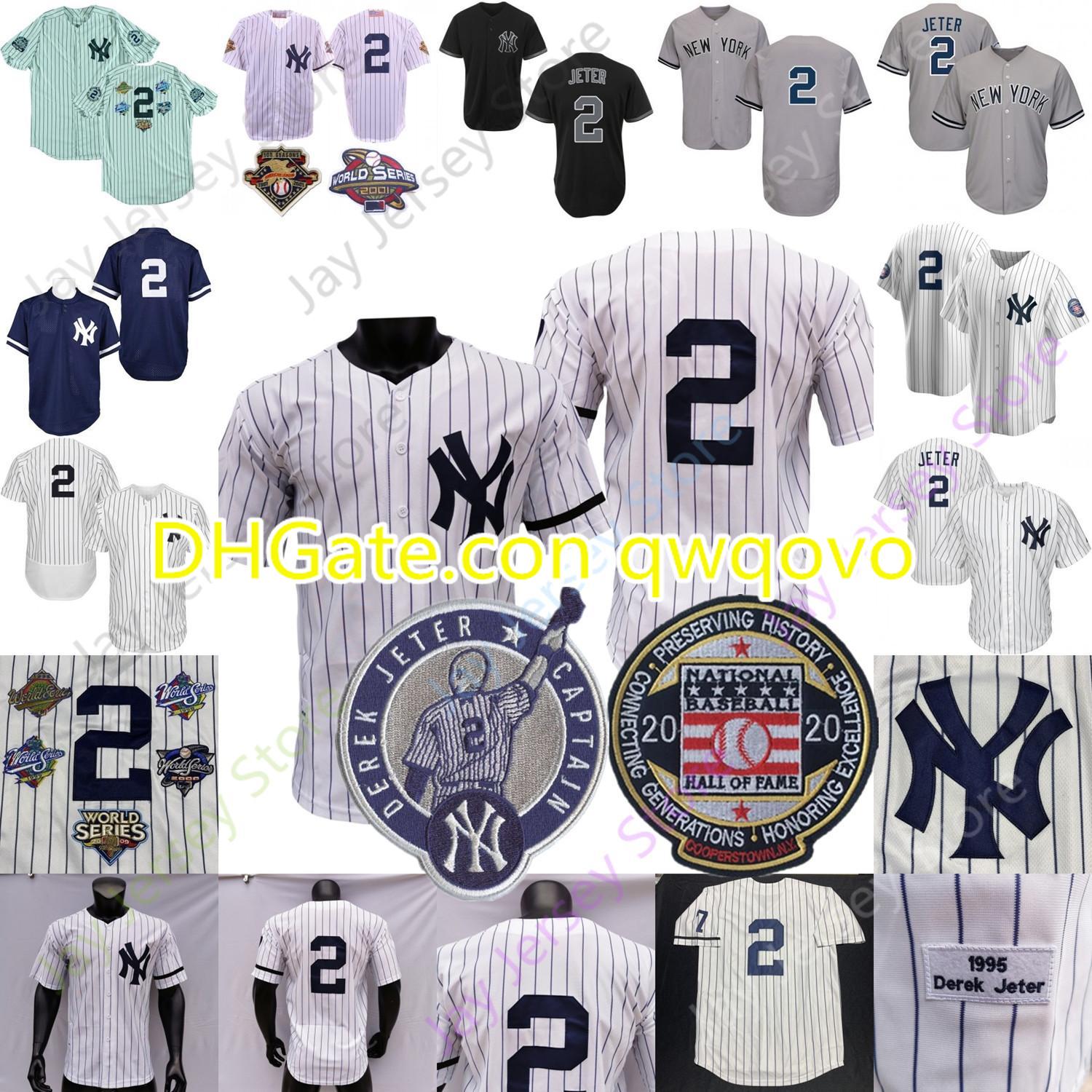 Derek Jeter Jersey 1995 White Pinstripe 2020 Baseball Hall Of Fame Patch Home Away Grey Black Pullover Button All Stitched, 1995 mn
Derek Jeter Jersey 1995 White Pinstripe 2020 Baseball Hall Of Fame Patch Home Away Grey Black Pullover Button All Stitched, 1995 mn