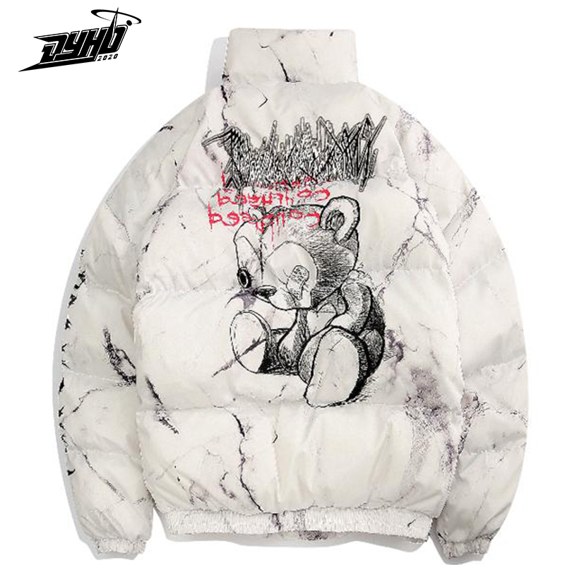 Hipster Winter Down Jaet Men Cartoon Bear Print Parka Men Hip Hop Streetwear Winter Loose Thi Warm Jaets Coats Unisex, Black
Hipster Winter Down Jaet Men Cartoon Bear Print Parka Men Hip Hop Streetwear Winter Loose Thi Warm Jaets Coats Unisex, Black