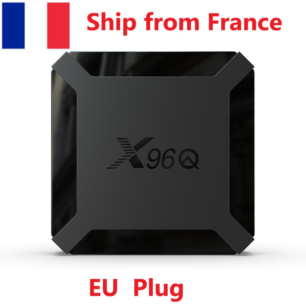 Ship from France X96Q tv box Android 10 os 2GB RAM 16GB Smart Allwinner H313 Quad Core 1GB 8GB 4K