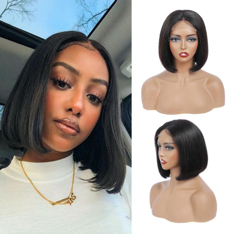 4x4 Bob Lace Closure Wig Straight Human Hair for Black Women Straight Bob Lace Front Human Hair Wigs Blunt Cut Wig, Natural color
4x4 Bob Lace Closure Wig Straight Human Hair for Black Women Straight Bob Lace Front Human Hair Wigs Blunt Cut Wig, Natural color