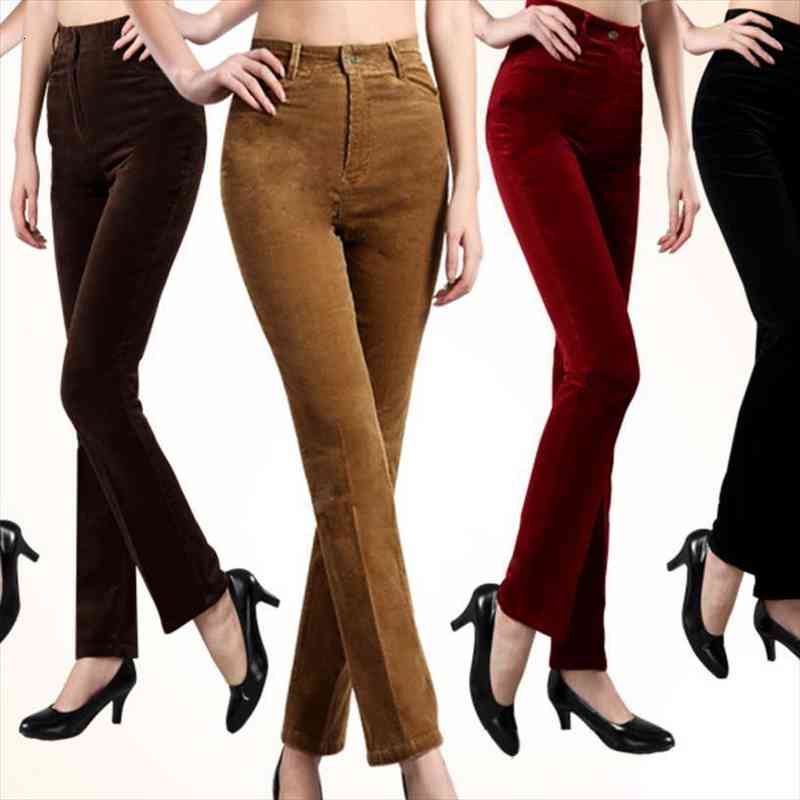 Large Size Corduroy Pants High Waist Womens Pants Casual Autumn And Winter Straight, Black;white
Large Size Corduroy Pants High Waist Womens Pants Casual Autumn And Winter Straight, Black;white