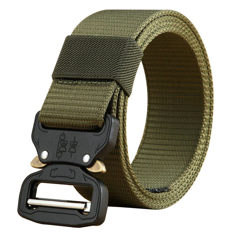 Men Adjustable Military Belt Wear-resisiting Nylon Cobra Buckle Tactical Belt Outdoor Training Metal Buckle Male Belts 201208, Black;brown
Men Adjustable Military Belt Wear-resisiting Nylon Cobra Buckle Tactical Belt Outdoor Training Metal Buckle Male Belts 201208, Black;brown