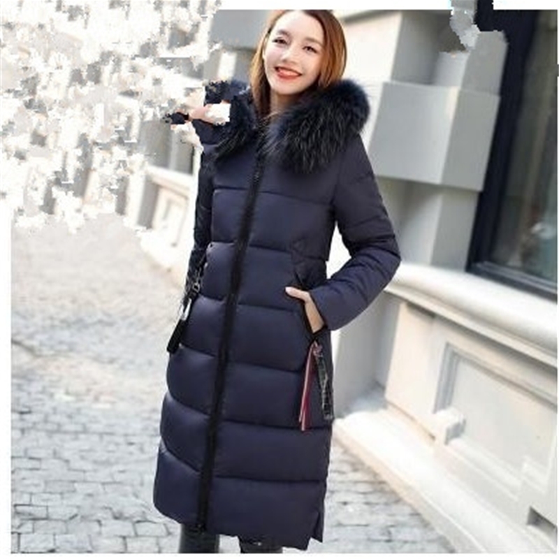 Female Winter -30 Degree Women's Parkas Coats Hooded Fur Collar Thick Section Girl Warm Winter Jackets Snow Coat Jacket 201126