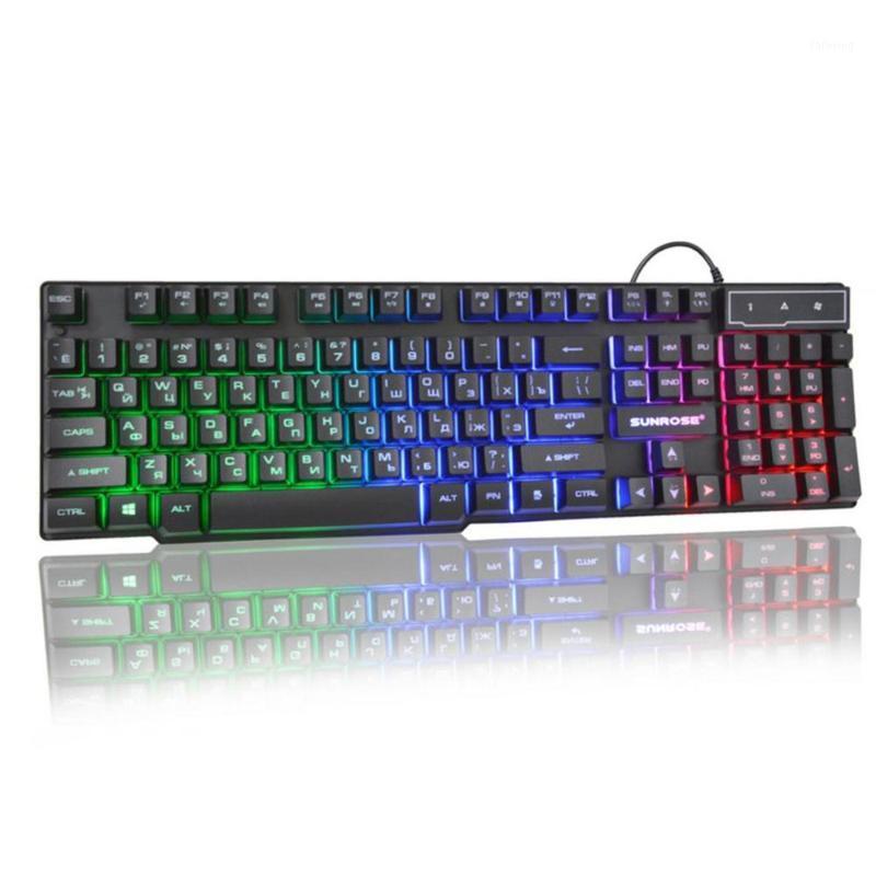 104 Keys Gaming Keyboard Luminous Character Mechanical Keyboard with Keypad Wired USB Ergonomic for PC Gamer1
104 Keys Gaming Keyboard Luminous Character Mechanical Keyboard with Keypad Wired USB Ergonomic for PC Gamer1
