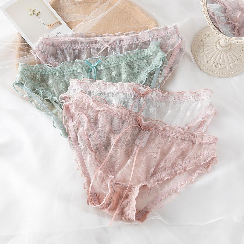 Sweet Girl Star Lace Panties Women Star Pattern Girl Briefs Lace Panties Woman Intimates Underpants Casual Underwear, Black
Sweet Girl Star Lace Panties Women Star Pattern Girl Briefs Lace Panties Woman Intimates Underpants Casual Underwear, Black