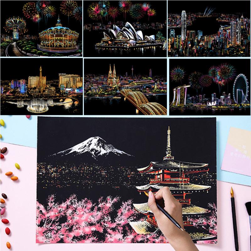 Kids Toy Baby Funny Toys For Boy Girl 40.5x28.5 cm in Magic Scratch Art Painting Paper With Drawing Stick Kids Toy
Kids Toy Baby Funny Toys For Boy Girl 40.5x28.5 cm in Magic Scratch Art Painting Paper With Drawing Stick Kids Toy