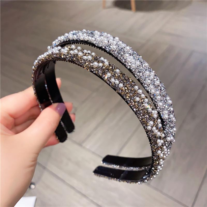 New Fashion Pearl Crystal Hairbands for Women Girl Headband Headwear Teeth Hair Hoop Bezel Rhinestone Hair Band Accessories
New Fashion Pearl Crystal Hairbands for Women Girl Headband Headwear Teeth Hair Hoop Bezel Rhinestone Hair Band Accessories