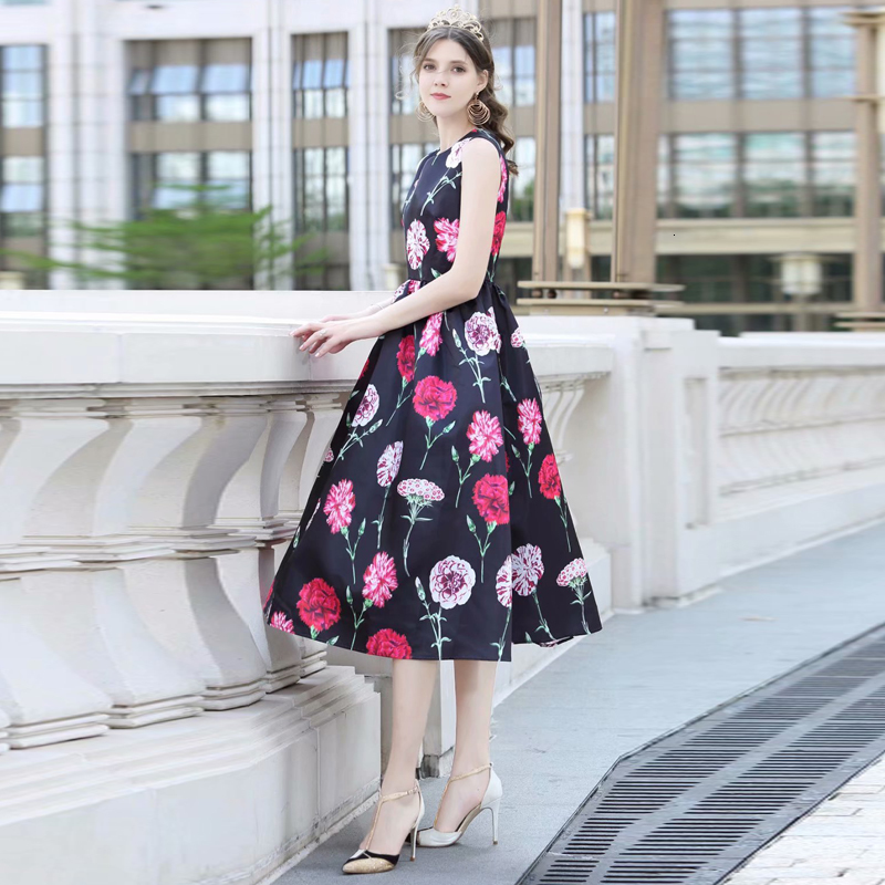 Xf Hawaii Beach Holiday Party of Milan Fashion Rose Flower Print on Torno No Mangoes High Belt Grand Summer Dress 2021 Vs5h, Multiple
Xf Hawaii Beach Holiday Party of Milan Fashion Rose Flower Print on Torno No Mangoes High Belt Grand Summer Dress 2021 Vs5h, Multiple