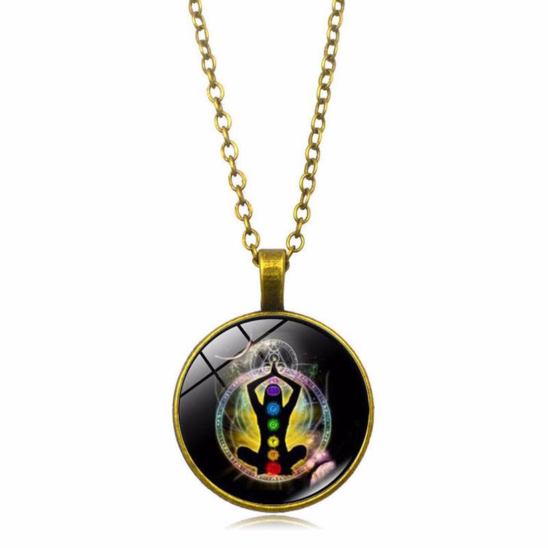 Copper Color 7 Chakra Gem Stone Pendant Necklaces Vintage Link Chain Meditation Yoga Necklaces For Women
Copper Color 7 Chakra Gem Stone Pendant Necklaces Vintage Link Chain Meditation Yoga Necklaces For Women