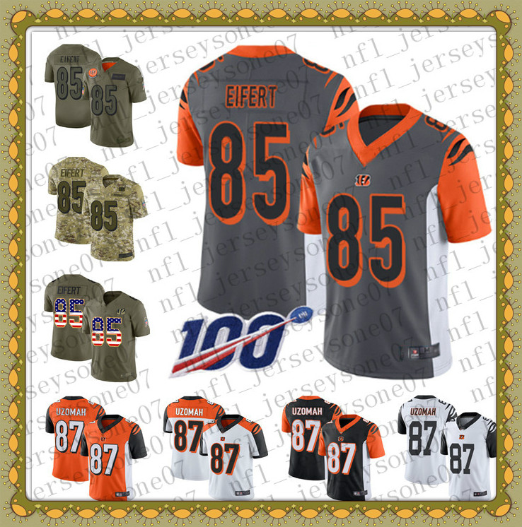 Custom Mens youth women cincinnati bengals 85 Tyler Eifert 87 C.J. Uzomah black Football 100th Season Vapor Limited Jersey
Custom Mens youth women cincinnati bengals 85 Tyler Eifert 87 C.J. Uzomah black Football 100th Season Vapor Limited Jersey