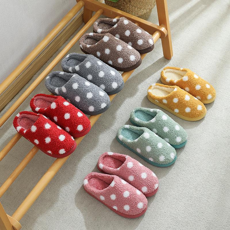 Women Winter Home Slippers white spots Shoes Non-slip Soft Winter Warm House Slippers Indoor Bedroom Lovers couples slides, Red
Women Winter Home Slippers white spots Shoes Non-slip Soft Winter Warm House Slippers Indoor Bedroom Lovers couples slides, Red