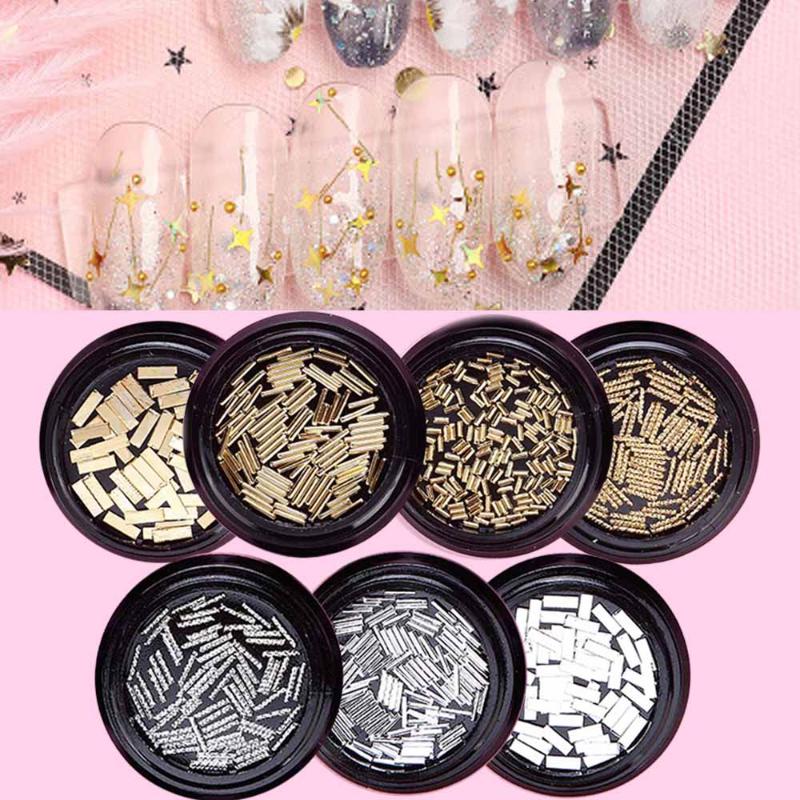 1 Box 3D Gold Silver Nail Charms Metal Rivets Nail Studs Jewelry DIY Art Decorations Japanese Style Metal Strips
1 Box 3D Gold Silver Nail Charms Metal Rivets Nail Studs Jewelry DIY Art Decorations Japanese Style Metal Strips