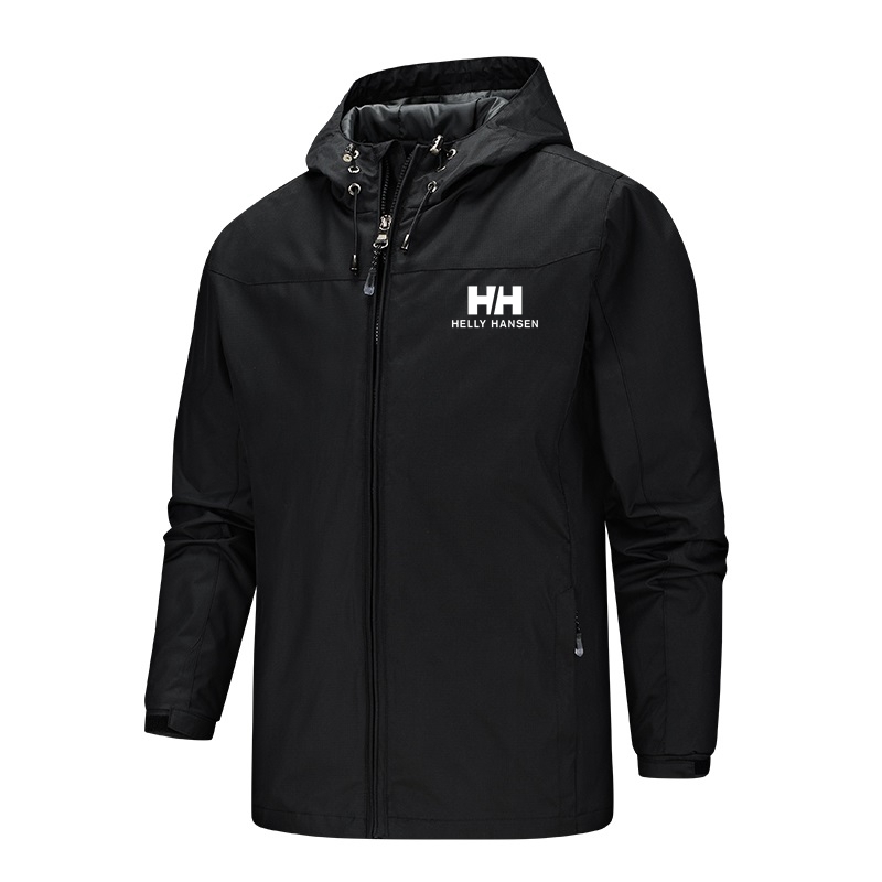 New Outdoor Fashion H printing Jacket Hiking Mountain Trekking Men Waterproof Autumn Windbreaker Hoody Coat