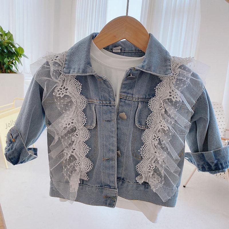 New 2021 Spring Baby Girls Lace Cowboy Coat Children Clothing Autumn Kids Girls Long Sleeve Jacket Coat 1-6Yrs, Cy088 blue
New 2021 Spring Baby Girls Lace Cowboy Coat Children Clothing Autumn Kids Girls Long Sleeve Jacket Coat 1-6Yrs, Cy088 blue