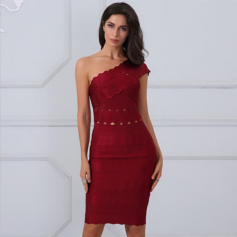 Top Quality Wine Red Jacquard One Shoulder Mini Bodycon Rayon Bandage Dress Party Elegant Dress, Burgundy
Top Quality Wine Red Jacquard One Shoulder Mini Bodycon Rayon Bandage Dress Party Elegant Dress, Burgundy