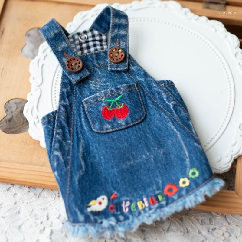Pets Supplies Dogs Clothes Cute Jumpsuit Small Puppy Dress1, Blue