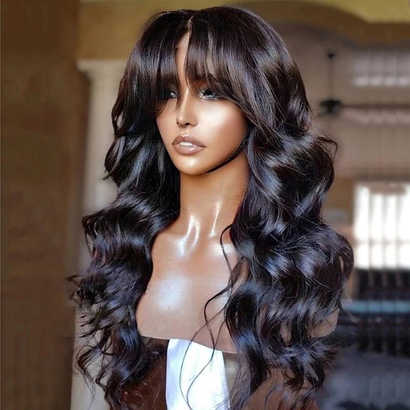 Peruvian Wavy Lace Front Human Hair Wigs with Baby Hair Full Lace Wig with Bangs for Black Women Natural Hairline Bleached Knots, Lace front wig
Peruvian Wavy Lace Front Human Hair Wigs with Baby Hair Full Lace Wig with Bangs for Black Women Natural Hairline Bleached Knots, Lace front wig