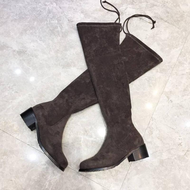 Women Boots High Heel Genuine Leather Knee High Boots Suede Fabric Round Toe Slip On Winter New Fashion Designer1, 2.5cm
Women Boots High Heel Genuine Leather Knee High Boots Suede Fabric Round Toe Slip On Winter New Fashion Designer1, 2.5cm
