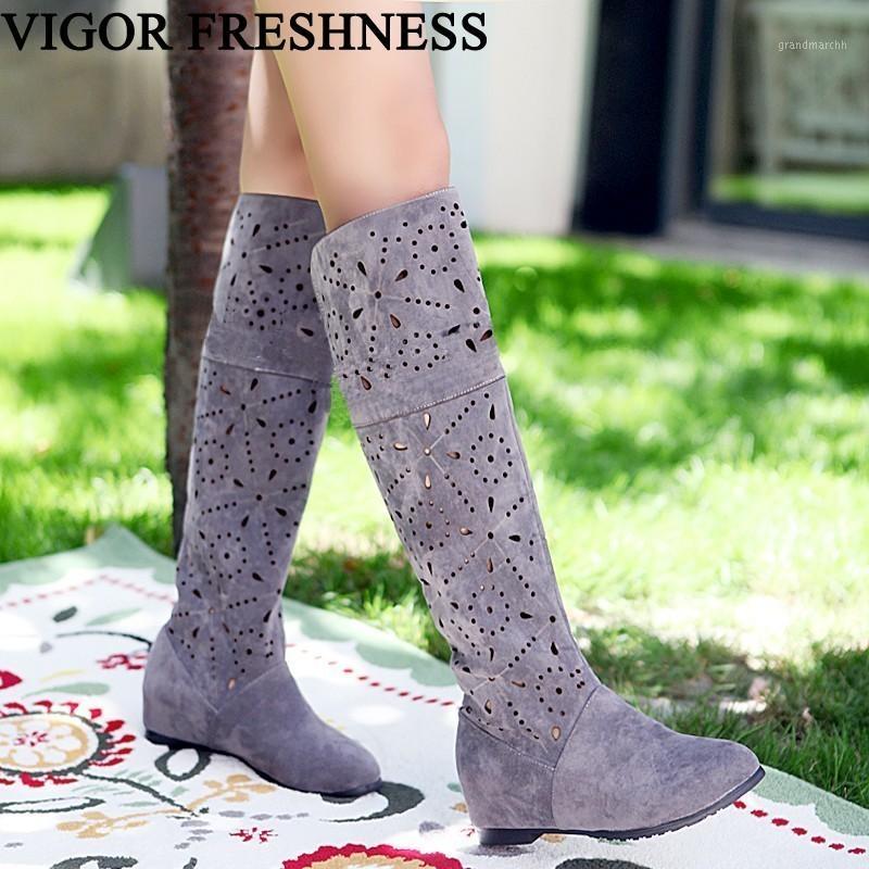 VIGOR FRESHNESS Boots Women Shoes Spring Knee High Cutout Woman Boots Summer Shoes Breathable Autumn Sexy Eyelet MY1751, Black
VIGOR FRESHNESS Boots Women Shoes Spring Knee High Cutout Woman Boots Summer Shoes Breathable Autumn Sexy Eyelet MY1751, Black